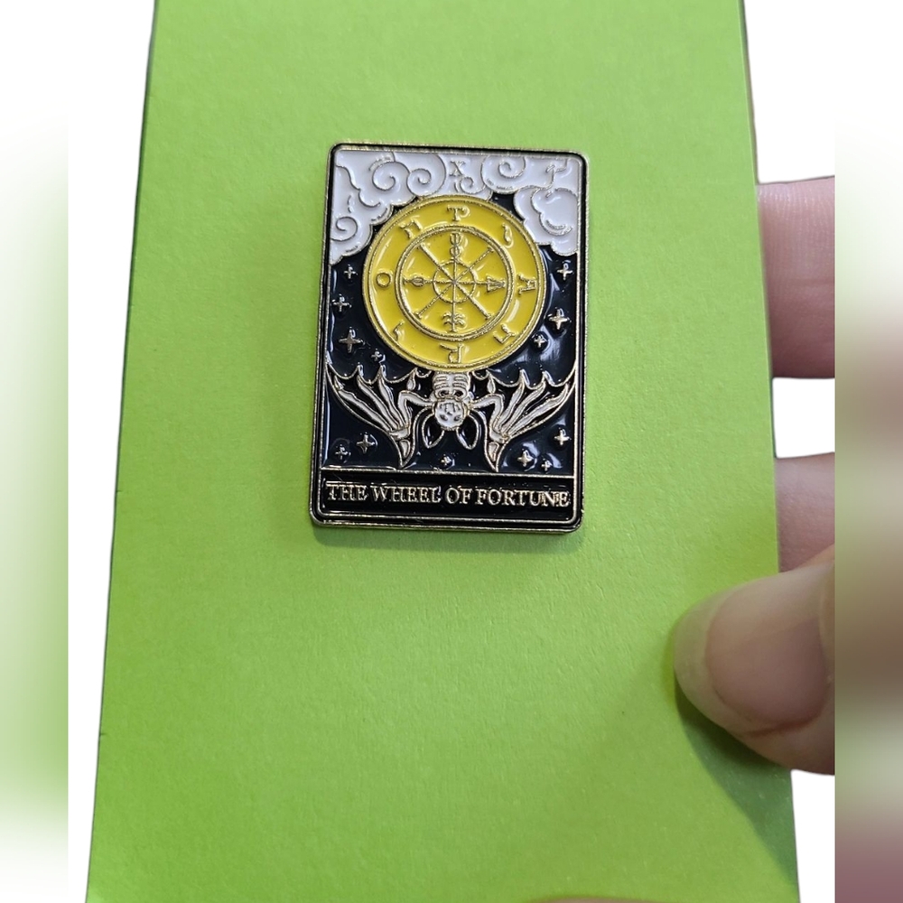 Tarot Enamel Pin- Wheel Of Fortune